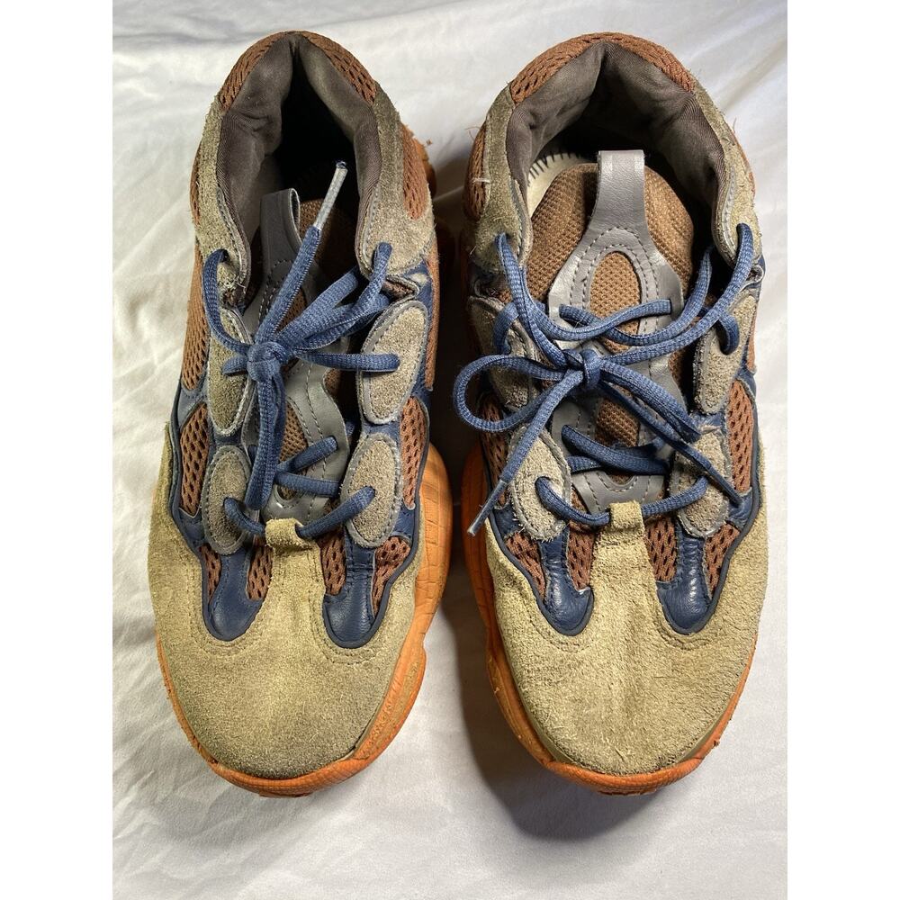 Adidas Yeezy 500 Enflame GZ5541 Mens Size 10 Orange Blue Sneakers